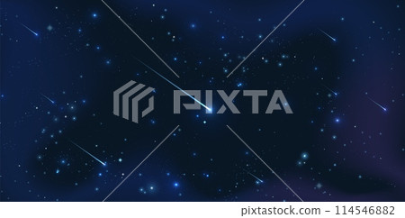 Space with stars and comets. Galaxy background. Space stars, Celestial panorama, Night universe. 114546882