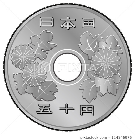 50 yen coin gradation 114546976