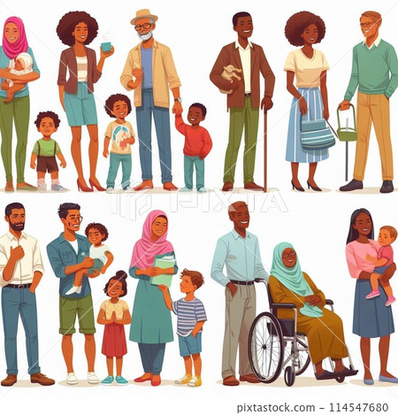 family illustration 114547680