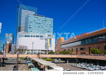 宮城縣仙台市仙台站前街景 114548563