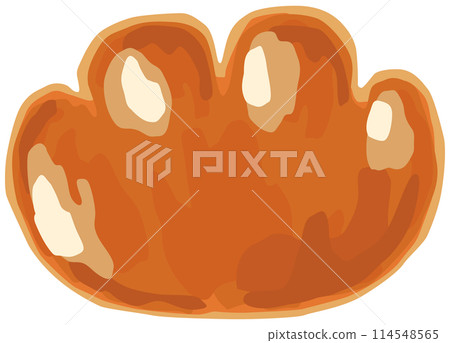 一個簡單的奶油麵包的插圖 114548565