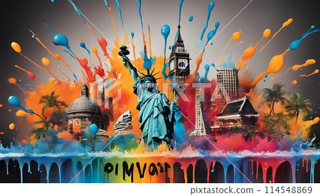 矢量 世界 全球 114548869