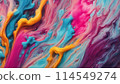 Material with colorful ink splashes Material with colorful ink splashes 114549274