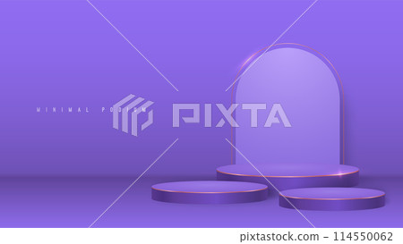 3 Purple cilinder podiums 3 Purple cilinder podiums 114550062