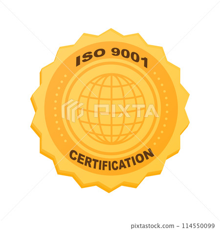 Green ISO 9001 Quality Management Certification Badge Vector illustration Green ISO 9001 Quality Management Certification Badge Vector illustration 114550099