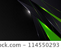 Abstract gradient green technology glossy template design background. 114550293