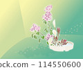 Lilac and Ryukadendoro, Calla lily flower arrangement 114550600