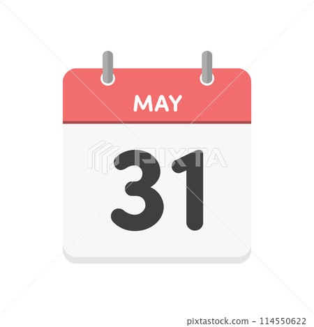May 31st, MAY 31st daily calendar icon - Image material for 5/31 events May 31st, MAY 31st daily calendar icon - Image material for 5/31 events 114550622