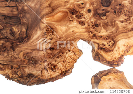 Live edge elm burl slab table top with central epoxy resin river Live edge elm burl slab table top with central epoxy resin river 114550708