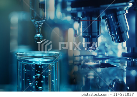 顯微鏡和試管的科學圖像“AI生成圖像” 顯微鏡和試管的科學圖像“AI生成圖像” 114551037