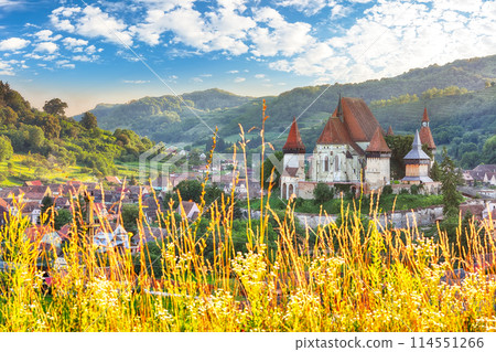 Amazing medieval architecture of Biertan fortified Saxon church in Romania 114551266