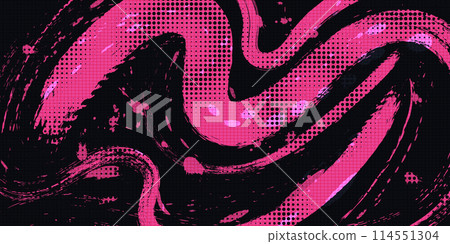 Abstract Black and Pink Grunge Brush Background with Halftone Effect. Sports Background with Grunge Concept Abstract Black and Pink Grunge Brush Background with Halftone Effect. Sports Background with Grunge Concept 114551304