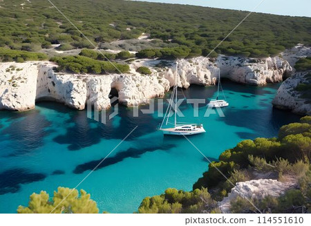 Coastal Charms: Discovering the Splendor of Menorca's Cala Macarelleta 114551610