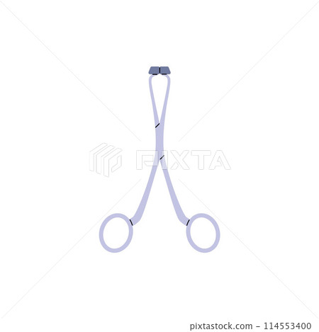 Vector illustration depicting a piercing tool on an isolated background. Vector illustration depicting a piercing tool on an isolated background. 114553400