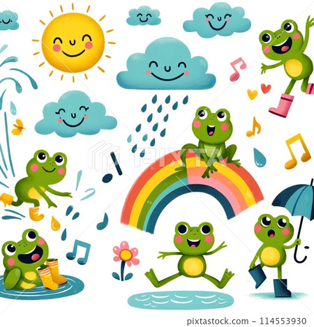 Illustration of the rainy season 114553930