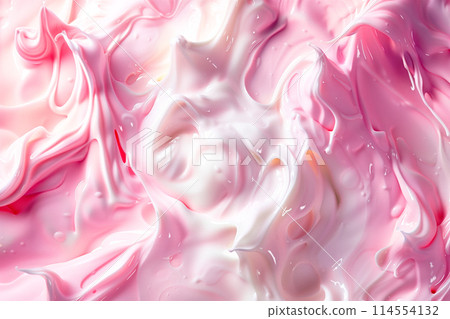Macro photo of delicious raspberry ice cream as background, close up of yogurt texture. Selective focus Macro photo of delicious raspberry ice cream as background, close up of yogurt texture. Selective focus 114554132
