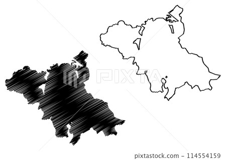 Lake Guija (Republic of El Salvador, Guatemala, central america) map vector illustration, scribble sketch Laguna De Guija map Lake Guija (Republic of El Salvador, Guatemala, central america) map vector illustration, scribble sketch Laguna De Guija map 114554159