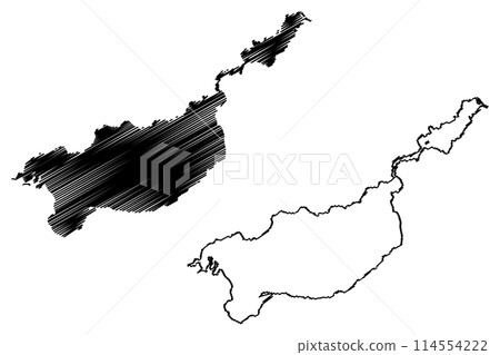 Lake Izabal and El Golfete (Republic of Guatemala, central america) map vector illustration, scribble sketch Lago Golfo Dulce map Lake Izabal and El Golfete (Republic of Guatemala, central america) map vector illustration, scribble sketch Lago Golfo Dulce map 114554222