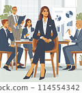 Business people to hold meetings 114554342