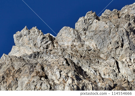 Mountain rock formation jagged cliffs Mountain rock formation jagged cliffs 114554666