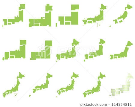 Map of Japan  114554811