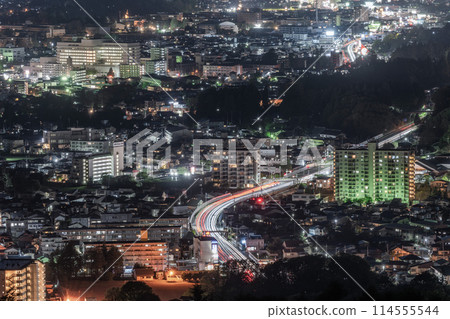 Night view of Morioka from Iwayama Park, Iwate Prefecture 114555544