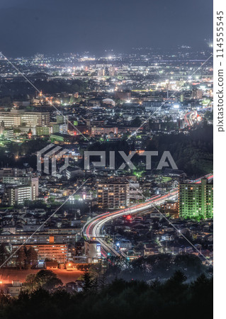 Night view of Morioka from Iwayama Park, Iwate Prefecture 114555545