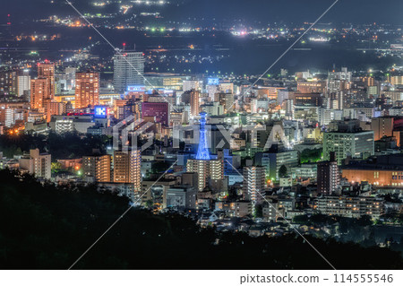 Night view of Morioka from Iwayama Park, Iwate Prefecture 114555546