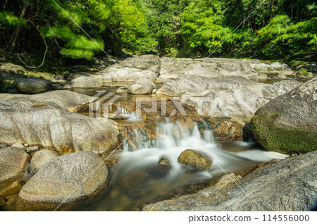 京都府笠置町的布雲川,清澈見底的溪流 京都府笠置町的布雲川,清澈見底的溪流 114556000