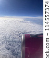The sea of clouds seen from an airplane 114557374