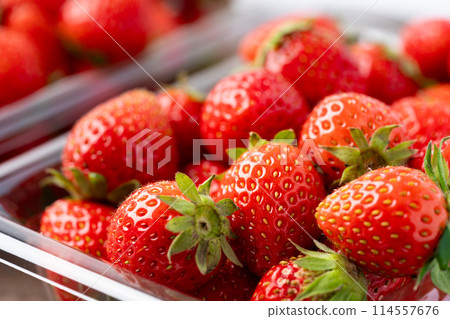 Delicious packed strawberries 114557676