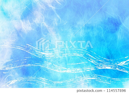 雲龍紙藍色和油漆圖案 雲龍紙藍色和油漆圖案 114557896