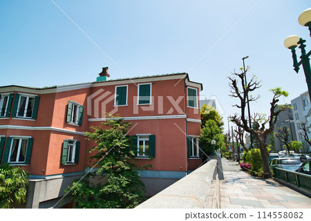 東京舊山手街西鄉橋及住宅區風景 114558082