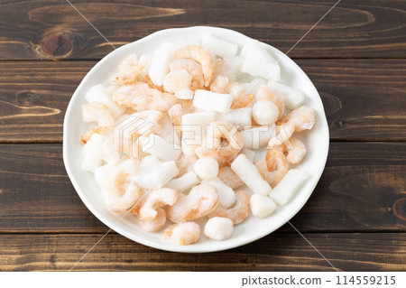 冷凍海鮮混合木紋背 114559215