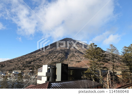 Mount Nantai, the symbol of Oku-Nikko, Nikko City, Tochigi Prefecture 114560048