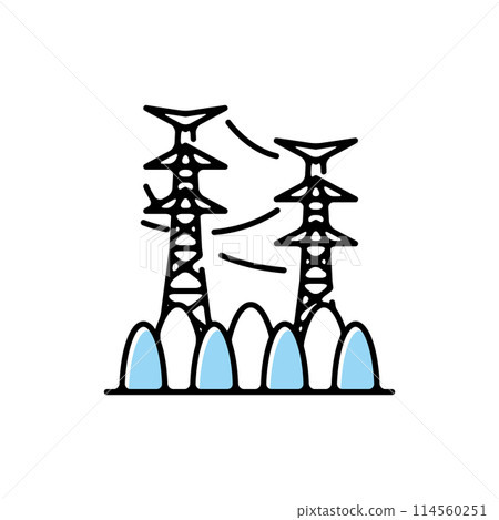 輸電線、後發電線、電線 114560251