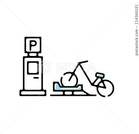 Bicycle parking space 114560281