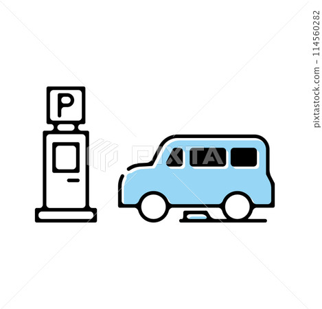 Parking lot coin parking 114560282