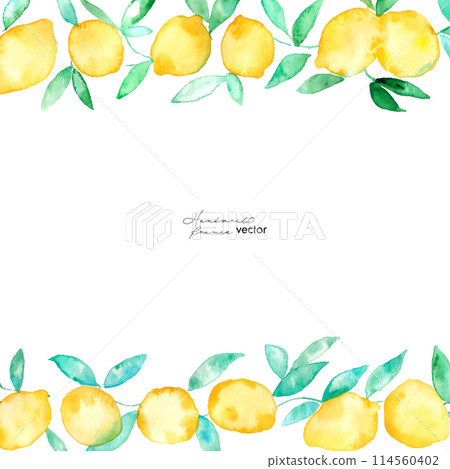 水彩。檸檬向量插畫與水彩觸感。夏季水彩檸檬插圖。清爽夏日檸檬圖案。 水彩。檸檬向量插畫與水彩觸感。夏季水彩檸檬插圖。清爽夏日檸檬圖案。 114560402