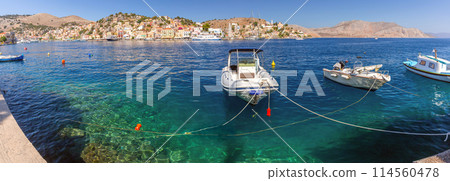 Symi Island Harbor, Greece 114560478