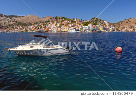 Symi Island Harbor, Greece 114560479