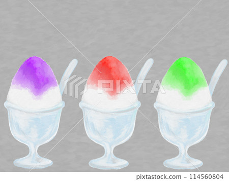 彩色刨冰蠟筆插畫 114560804