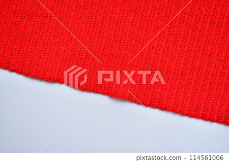 red wool knitted yarn texture, woolen fabric on white background red wool knitted yarn texture, woolen fabric on white background 114561006
