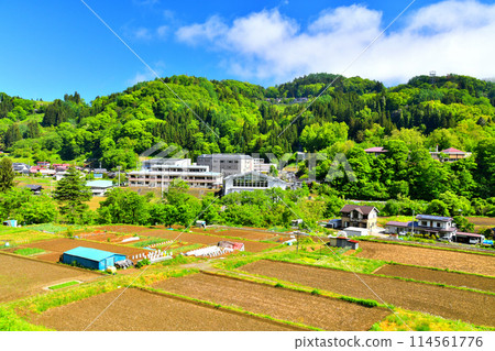 View of the Ogawa Village Hall area (Ogawa Village, Nagano Prefecture) [May 2024] 114561776