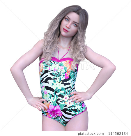 A woman in a bathing suit A woman in a bathing suit 114562184