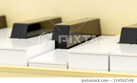 Shiny piano keyboard. Shiny piano keyboard. 114562548