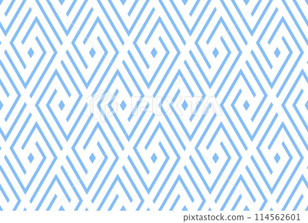Abstract geometric pattern. A seamless vector background. White and blue ornament. Graphic modern pattern. Simple lattice graphic design Abstract geometric pattern. A seamless vector background. White and blue ornament. Graphic modern pattern. Simple lattice graphic design 114562601