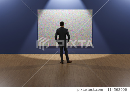 Man in the exhibition hall Man in the exhibition hall 114562906