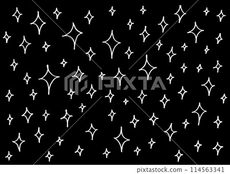 Illustration material of glitter drawn with a pen 114563341