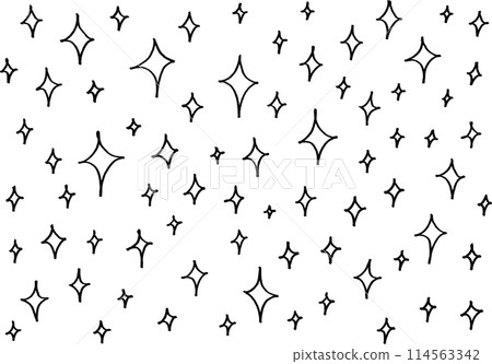 Illustration material of glitter drawn with a pen 114563342